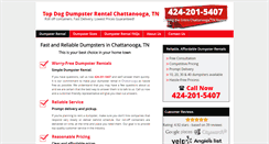 Desktop Screenshot of dumpsterrentalchattanoogatn.org
